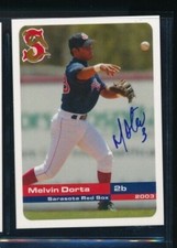 2003 Grandstand SARASOTA RED SOX Melvin Dorta signed auto autograph swsw6