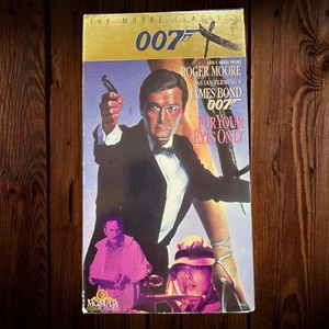 James Bond 007: For Your Eyes Only (VHS 1988) Roger Moore ~ MGM - Imagen 1 de 3