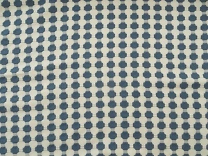 WOVEN GEOMETRIC SQUARES CHENILLE SLATE BLUE UPHOLSTERY FABRIC $15.99/YD 721F - Picture 1 of 6