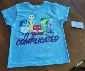 DISNEY STORE DISNEY-PIXAR INSIDE OUT JERSEY TEE FOR KIDS "IT'S COMPLICATED"  - Picture 1 of 2