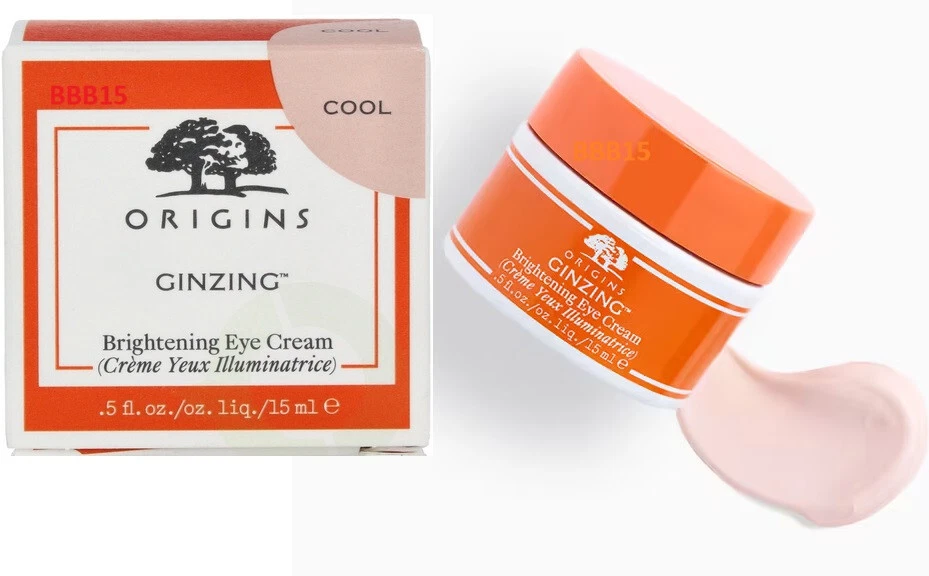 Crema de ojos iluminadora ORIGINS Ginzing EN FRESCO, 15 ML TAMAÑO COMPLETO NUEVA CON CAJA Foto 1 de 1