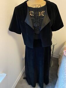 Vintage/Antique 1930’s Handmade Velvet and Silk Dress And Jacket