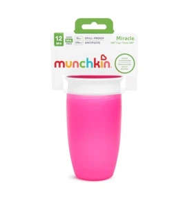 Munchkin® Miracle® 360 Toddler Sippy Cup, Spill Proof, 14oz, 18 M+ Pink - Picture 1 of 6
