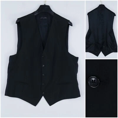 Mens Waistcoat XL Size UK 46 Black PIERRE CARDIN Formal Dress Vest - Image 1 of 4