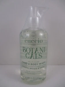 CUCCIO SOMATOLOGY BOTANICALS SANDALWOOD & SAGE BODY WASH 8 OZ *NEW SEALED* - Picture 1 of 2