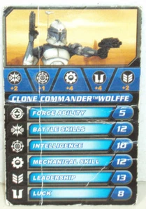 Star Wars Galactic Battle Game Card Clone Commander Wolffe 2011 - Picture 1 of 2