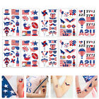 10 Sheets 4 Of July Memorial Day Party Supplies Tattoo Stickers Body