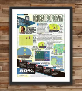 Crusader Of Centy Sega Genesis Glossy Review Poster Unframed G2686 - Picture 1 of 4