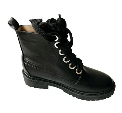 Bota con cordones negra Lost Ink para dama talla US 8,5/UK 6,5/EUR 40 Foto 1 de 4