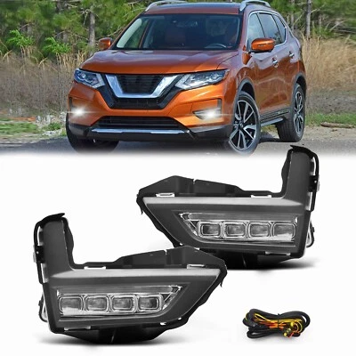 Luces antiniebla LED luces de parachoques aptas para Nissan Rogue S SV SL 2017-2020 par Foto 1 de 4