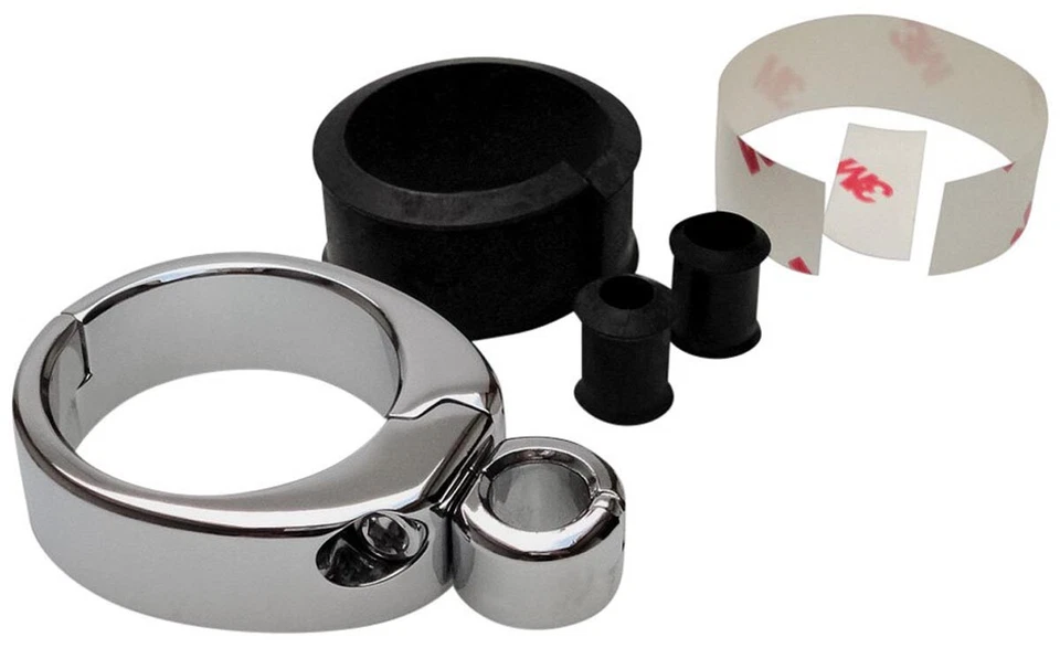 Abrazadera de cable cromada de acelerador/embrague único Motion Pro 1,25"-1,5" (11-0041) Foto 1 de 1