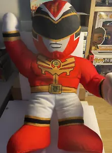 Mighty Morphin Power Rangers Plush Toy Doll Figure Mega Force Red Working GC - Picture 1 of 7