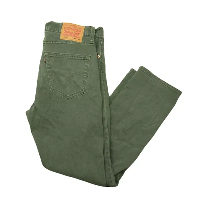 Levi's 511 Slim Fit con verde elástico para hombre talla 26 X 29 WT venta al por menor $69,50 (2606) Foto 1 de 3