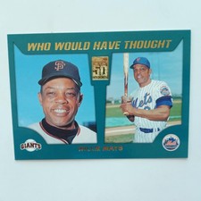2001 Topps Traded & Rookies Who Would Have Thought #WWHT20 Willie Mays
