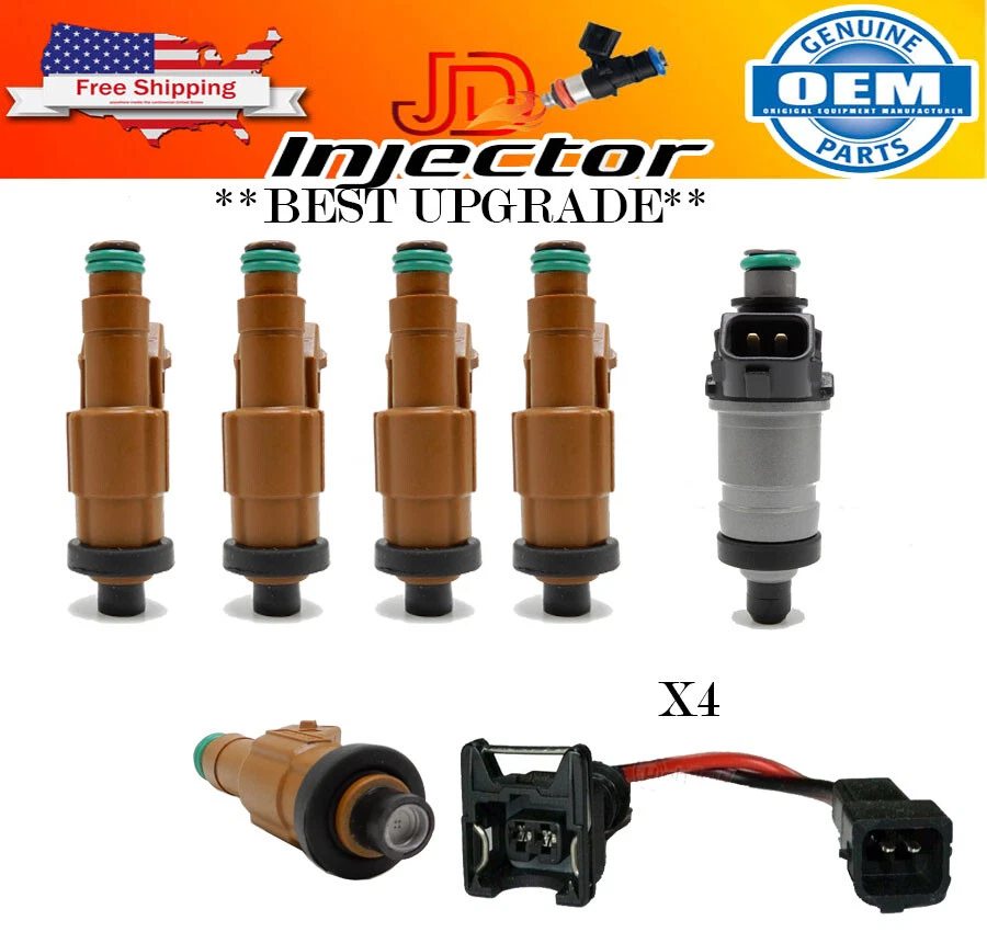 Inyectores de combustible X4 97-2001 Honda Prelude 97 - 01 ¡MÁS PAR! ACTUALIZACIÓN Foto 1 de 1