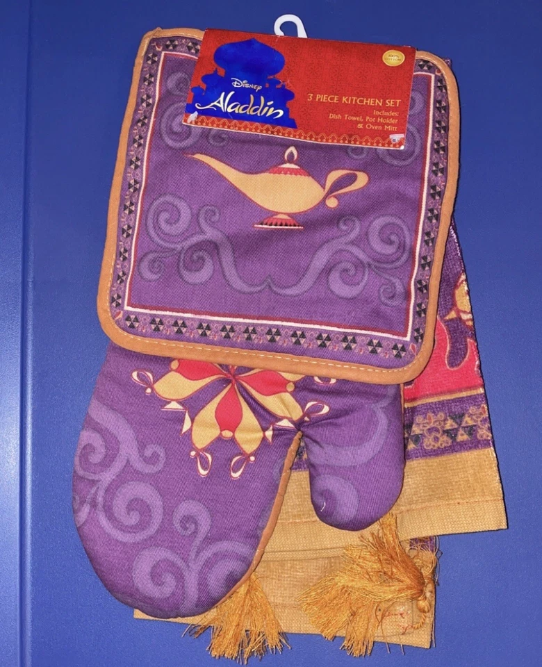 Conjunto de cozinha Disney Aladdin 3 peças novo - Imagem 1 de 1