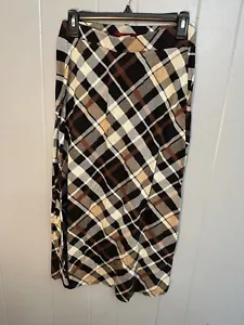 Live Scarlett karierter Rock Maxi Größe Medium braun und creme - Bild 1 von 4
