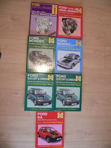 Job lot 7 x Ford Haynes car manuals: Escort & Orion, Mondeo, Diesel Engine, Ka - Picture 1 of 19