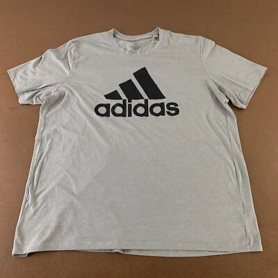 Adidas Мужская размер 2XL серый короткий рукав логотип графический Primegreen футболка - Изображение 1 из 4
