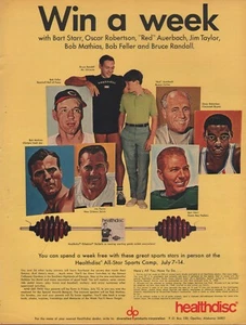 Campamento deportivo HEALTHDISC 1968 gana una semana con anuncio impreso de celebridades deportivas - Imagen 1 de 1