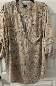 Torrid Harper Pullover 3/4 Sleeve Blouse Plus Size 3 3X Top - Picture 1 of 4