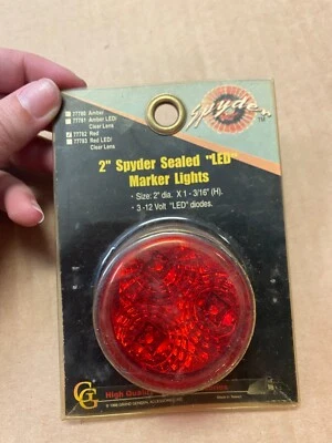 Spyder 2" Sellado 3 LED Luz Marcadora Roja 77782 Accesorios Camión Foto 1 de 2