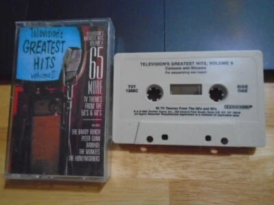 RARE OOP Television Greatest Hits CASSETTE TAPE Spider-Man PEANUTS Monty Python - Image 1 of 2