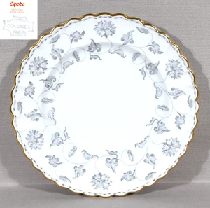 Spode Colonel Gray Salad Plate 8" Gold Trim - Picture 1 of 5