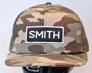 Cappello camionista snapback Smith mimetico OSFA regolabile ricamato rete posteriore 6 pannelli - Foto 1 di 6