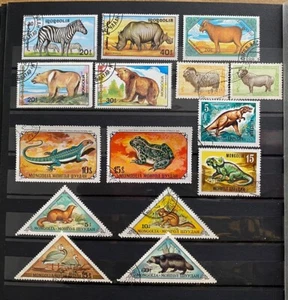 Mongolia Fauna Various Issue 15 Value Used PM826 - Picture 1 of 1
