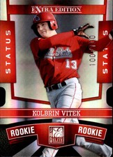 2010 Donruss Elite Extra Edition Status Baseball Card #106 Kolbrin Vitek/100