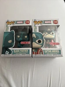 Funko Marvel CAPTAIN AMERICA & Black Panther Disney 100 neu erfunden 1 Box beschädigt - Bild 1 von 5
