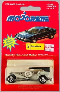 Top vintage Majorette Excalibur / #267 / argento / nero / Made in France - Foto 1 di 7