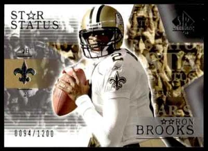 2003 SP AUTHENTIC STAR STATUS Aaron Brooks /1200 New Orleans Saints #147 R6 - Picture 1 of 2