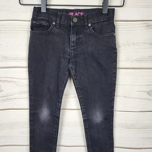 Children's Place Girls Black Skinny Jeans Size 6 - Picture 1 of 3