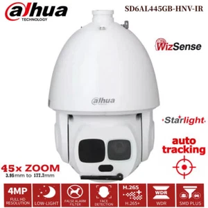 Dahua SD6AL445GB-HNV-IR WizMind 4MP 45x Starlight IR PTZ Camera Auto-tracking - Picture 1 of 14
