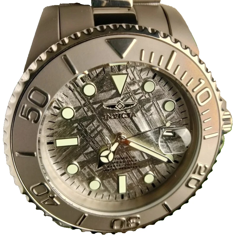 INVICTA 45673 TITANIUM GRAND DIVER AUTOMATIC WITH METEORITE DIAL