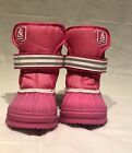 Toddler Girls  Size 8  Nautica Port Warm Snow Winter Boots Pink & White Plush