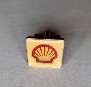 SHELL Cufflink Logo badge Oil Fuel Petrol station - Imagen 1 de 3
