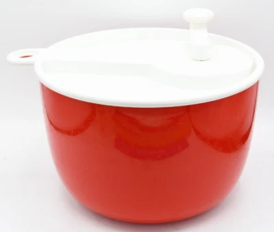 Hilandero de ensalada rojo vintage Copco MCM Sam Lebowitz herramienta de utensilios de cocina mediados de siglo Foto 1 de 4