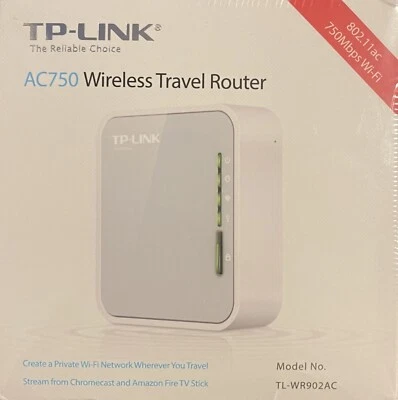 Tp-Link AC750 Wireless Portable Nano Travel Router(Tl-Wr902Ac) - Support Multipl - Image 1 of 4
