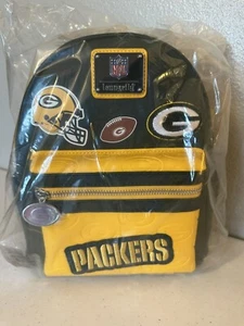 Loungefly NFL Green Bay Packers Patch Icons Backpack - BRAND NEW w/ tags - Picture 1 of 14
