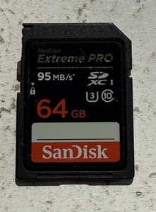Sandisk Extreme Pro 64GB SD Card 95 MB/s SDXC UHS-I V30 U3 Class 10 - Picture 1 of 1