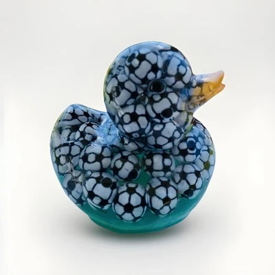 Pato de fútbol, regalo deportivo, regalo de pato, fútbol, hecho a mano, arte de resina, con caja de regalo Foto 1 de 4