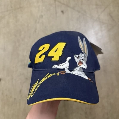 Vintage Chase Authentics Nascar Jeff Gordon Bugs Bunny Hat Snapback Monte Carlo - Image 1 of 4