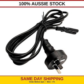 Sega Dreamcast Saturn Console Power Lead AU Plug | Figure 8 Cable 1.8m | New