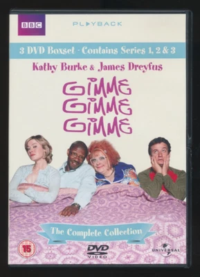 Gimme, Gimme, Gimme : Complete Series 1 2 & 3 BBC DVD Kathy Burke James Dreyfus - Image 1 of 4