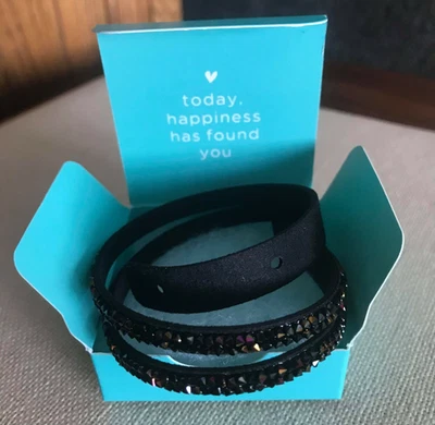 Origami Owl marrón profundo con mandarina astral Swarovski envoltura dividida única "NUEVO EN CAJA"   Foto 1 de 4