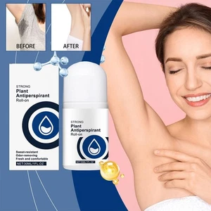 Sweat Deodorant Roll-on Bottle Natural Care Moisturizing Sweatproof· Liquid I1M8 - Picture 1 of 15