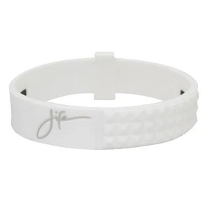 Phiten Life Silicone Titanium Bracelet - White - 6.75 - Picture 1 of 1